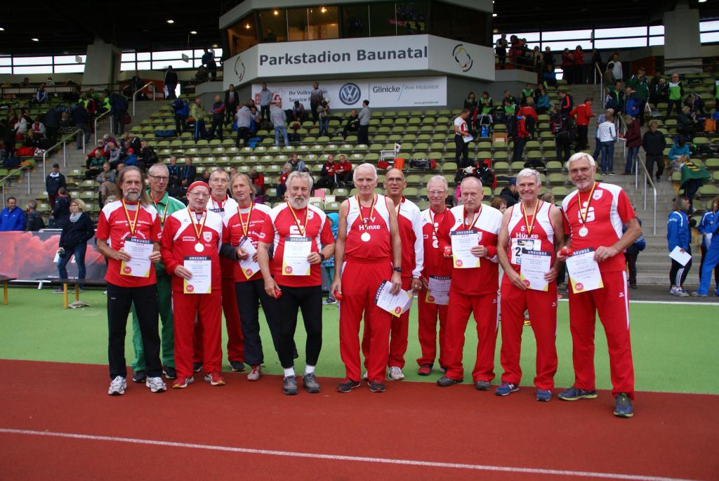 2. Platz bei der Team-DM Senioren M60 durch die StG Hünxe-Bedburg